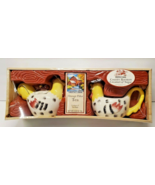 Chestnut Creek Country Roosters Sugar Creamer Set Country Kitchen Tea Co... - $506.23 MXN
