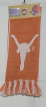 db School Spirit Scarf Texas Longhorns 2 in 1 Burnt Orange White 30 Inches image 1