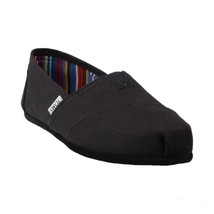 New TOMS Women&#39;s Alpargata Black On Black Canvas Slip On Shoes US Size 6.5 - £25.62 GBP