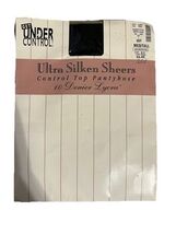Vintage Hit Or Miss Ultra Silken Sheers Pantyhose Navy Medium Tall Tight... - $6.00