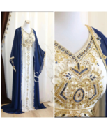 New Stylish Moroccan Dubai Kaftans Farasha Abaya Dress Handmade Fancy Lo... - $1,860.93 MXN