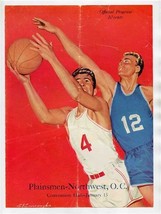 Plainsmen vs Northwest, O C High School Basketball Program Oklahoma 1960 - £14.02 GBP