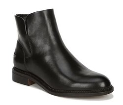 New Franco Sarto Happily Low Heel Leather Ankle Boots, Black (Size 6 M) - $69.95