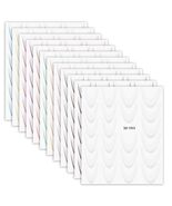 Lnngub Nail Art Stickers French Gradient Stripes White 12 Sheets - €5,95 EUR