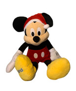 Disney Just Play 29&quot; Stuffed Plush Christmas Santa Mickey Mouse Dated 2015 - $29.69