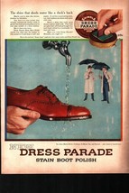 1954 ORIGINAL VINTAGE SHINOLA DRESS PARADE SHOE BOOT POLISH MAGAZINE AD b3 - £20.74 GBP