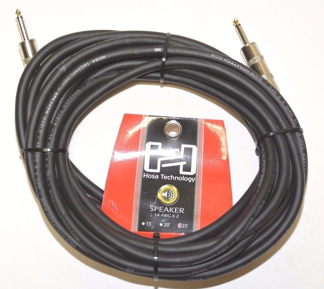 Hosa - SKJ-425 -  1/4" TS Male to 1/4" TS Male Speaker Cable 14 Gauge - 25' - $45.95
