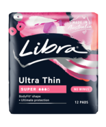 Libra Ultra Thin Super 12 Pads - $1,368.72 MXN