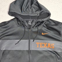 Nike Texas Longhorns Zip Hoodie Mens Gray Orange Sweatshirt NCAA Sz L - $461.62 MXN