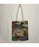 Alann Marks Diffusion Cotton Tote Bag Nice France Multivues Croisett Det... - €15,36 EUR