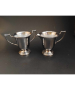 Vintage Farber Bros. Farberware Chrome Sugar and Creamer Set N.Y. USA - £11.88 GBP