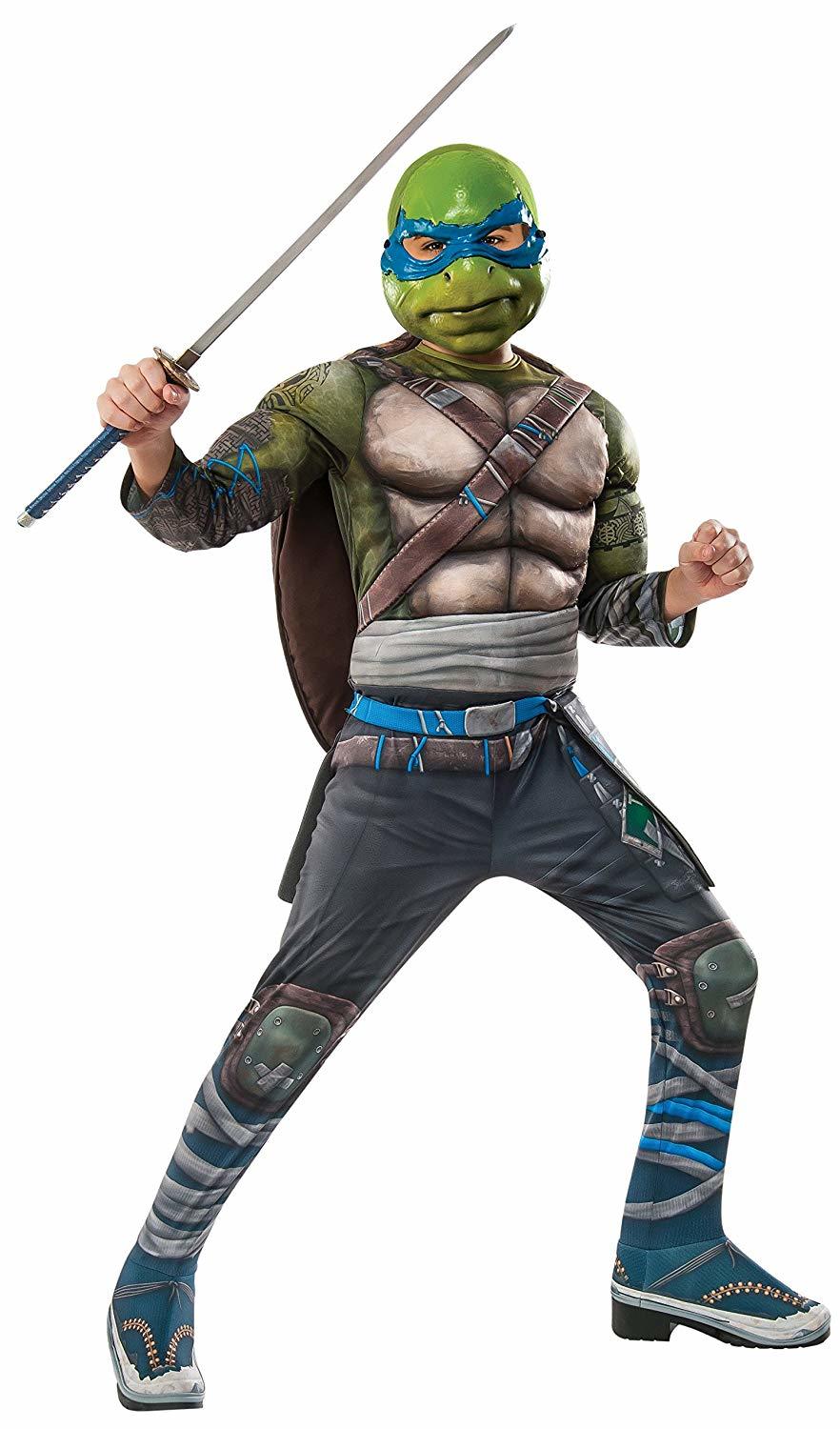 Rubie&#39;s Costume Kids Teenage Mutant Ninja Turtles 2 Deluxe Leonardo Cost... - $75.59