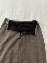 Petite Sophisticate Stretch Women's Brown Rear Zipper Pull-On Skirt Size 2 image 10