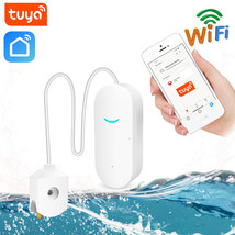 Wifi Water Leak Sensor Alarm Flood Leakage Detector Alert Overflow Googl... - £18.87 GBP