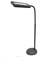 Full Page 8 x 10 Inch Magnifier LED Illuminated Floor Lamp, Plastic, Black - $82.89 CAD