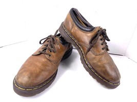 Dr Martens Men's Size 10 M Oxford Brown Leather Lace Up Made In England Shoes - $64.17