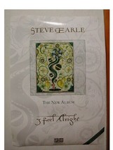 Steve Earle Poster Promo OLD 3 Feel Alright - $18.05