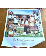 OU Barry Switzer Center Mural Poster #2 II Oklahoma Sooners Conoco Vintage - $742.42 MXN