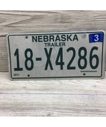 Nebraska USA  License Plate Authentic # 18-X4286 Art Decor Souvenir 2011... - $112.71 MXN