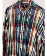 Vintage Polo Ralph Lauren Flannel Shirt Plaid Cotton Long Sleeve Men’s M... - £23.53 GBP