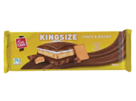 Chocolate Bar Choco &amp; Biscuit Kingsize 300g - 10.58 oz Fin CARRE Candy S... - $331.52 MXN