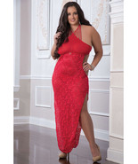 Shoulder Baring Laced Night Dress Red Queen - £22.14 GBP