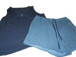 Nice Womens 1X Nautica Pajamas Pjs Blue Shorts &amp; Tank Comfy 14W 16w - £11.60 GBP