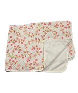 Carters Baby Blanket Plush Pink Floral Flower White Soft Blanket Vintage... - $148.50