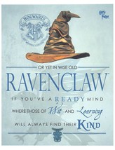 Harry Potter Hogwarts School Sorting Hat Poster Print RAVENCLAW  - £2.82 GBP