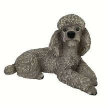 Vintage Gray Poodle Dog Figurine Castagna Italy 3.5 x 5.5 Resin - £23.35 GBP