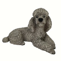 Vintage Gray Poodle Dog Figurine Castagna Italy 3.5 x 5.5 Resin - £22.89 GBP