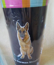 DOG LOVERS CUP German Shepherd Double Wall Insulated with Straw NEW image 3