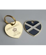 SCOTTISH SALTIRE ENGRAVED PET ID TAG HAND OR MACHINE ENGRAVED - $374.40 MXN