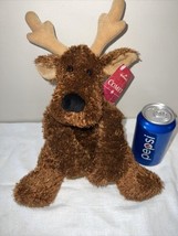 Hallmark COMET Reindeer Plush Toy 16” Stuffed Animal Tinsel Fur Bell On Neck New - $12.86