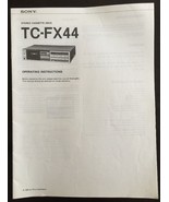 Sony TC-FX44 Operating Instruction Manual Stereo Cassette Deck - £7.76 GBP
