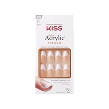 KISS NEW YORK SALON ACRYLIC FRENCH  REVOLUTIONARY FRENCH NAILS SHAPE KSA16 - £6.05 GBP