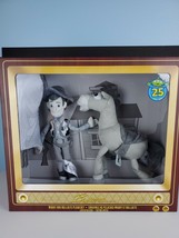 Disney Toy Story 4 Woody &amp; Bullseye Figures 13-Inch Plush Set Retro - £52.46 GBP