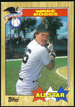 1987 Topps #608 Wade Boggs Boston Red Sox All Star AL Leaders TM On Front - £1.06 GBP