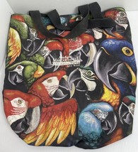 Vintage Jimmy Buffet Margaritaville Key West Parrot Tote Canvas Made In USA Rare - £32.06 GBP