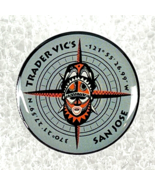 Trader Vics San Jose Airport Compass Rose Enamel Tiki Lapel Pin SJC Excl... - £22.69 GBP