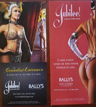 Lot of 2 Jubilee The Show at The Bally&#39;s Casino Vegas Promo Cards - $7.95