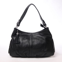 Genuine Leather Shoulder Bags For Women Tassel Messenger Bag Crossbody L... - £74.49 GBP