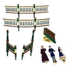 Mr Christmas Holiday Around Carousel Replacement Parts People Railings Stairs - $29.44