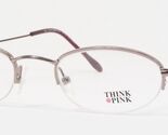 Think Pink TP163N HK230 Plata/Burdeos Único Raro Gafas 44-19-135 Italia - $96.80