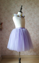 Flower Girl Tutu Skirts Light Purple Girl Skirts for Wedding image 2