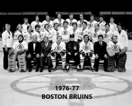 BOSTON BRUINS 1976-77 TEAM 8X10 PHOTO HOCKEY PICTURE NHL - £3.93 GBP