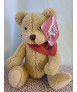 Gund Fossil Teddy Bear Plush Red Bandana Jointed Tan Stuffed Animal 9” 1... - £13.85 GBP