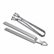 Combo Heavy Stainless Steel Wire Tong With Chimta,Stainless Steel Kitchen Pakkad - £24.35 GBP