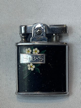 Vtg 1950&#39;s Ronson Princess Floral SBS Refillable Cigarette Lighter Made ... - $59.35