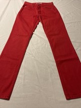 A/X Armani Exchange Women&#39;s Jeans Red Straight Leg 100% Cotton Size 0 X 30 Nice! - £22.68 GBP